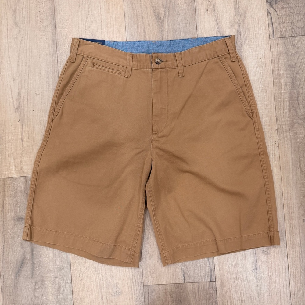 Polo by Ralph Lauren Tan Flat Front Men's Shorts